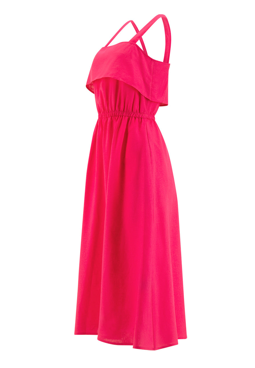 Aurelia Dress in Hot Pink - PERIPHERY