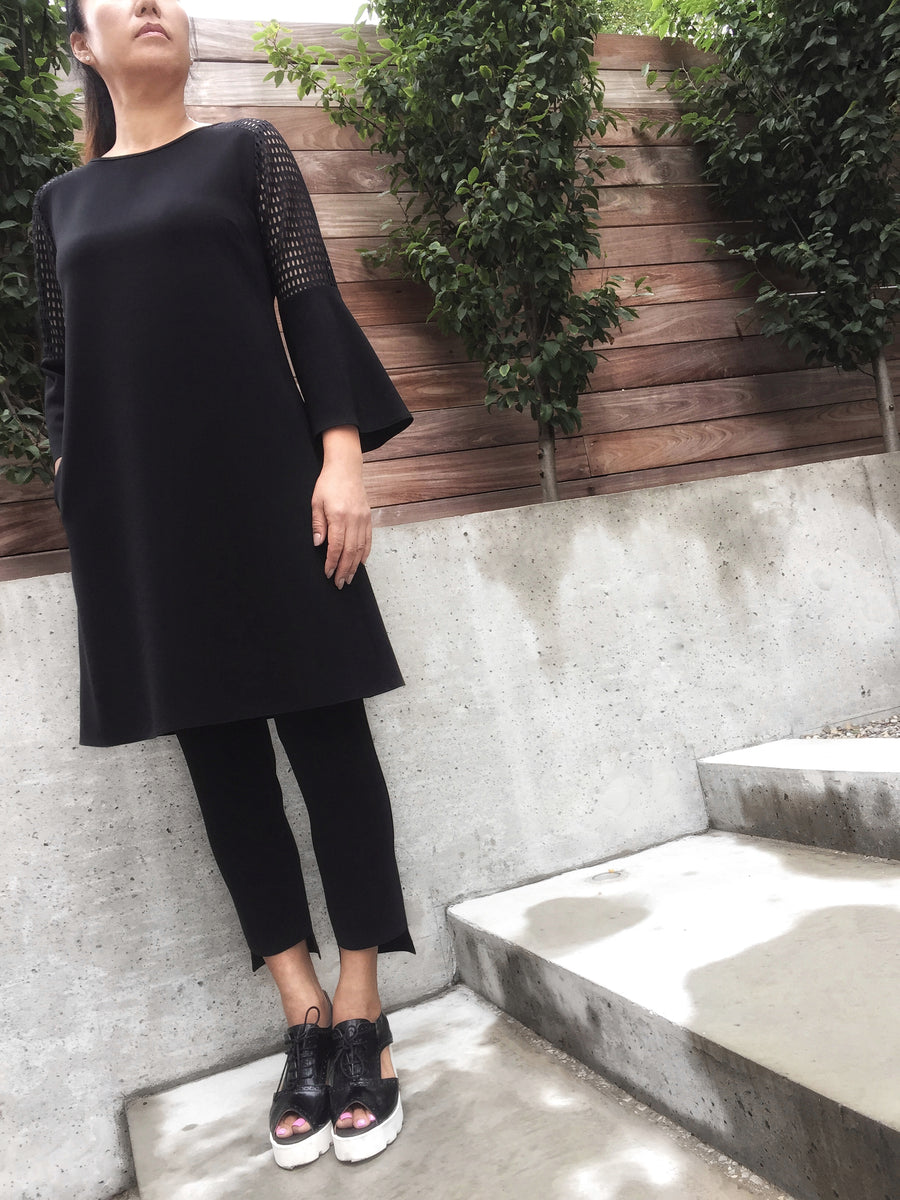 Mesh Sleeve Dress - PERIPHERY