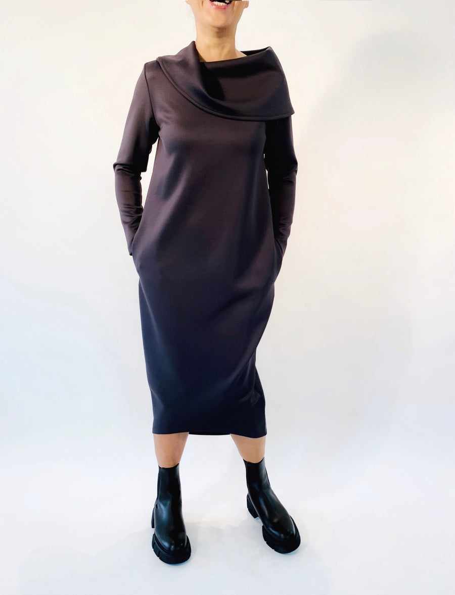 Shawl Collar Dress - PERIPHERY