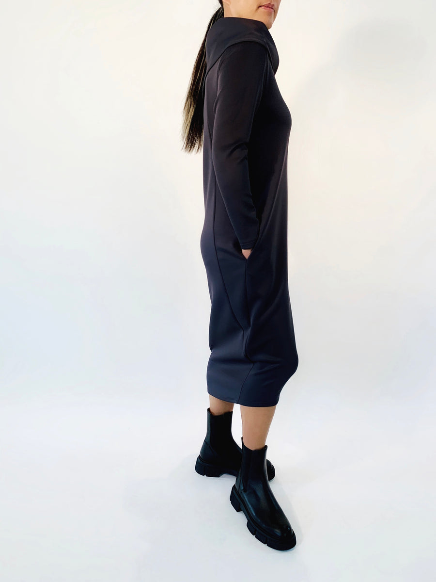 Shawl Collar Dress - PERIPHERY