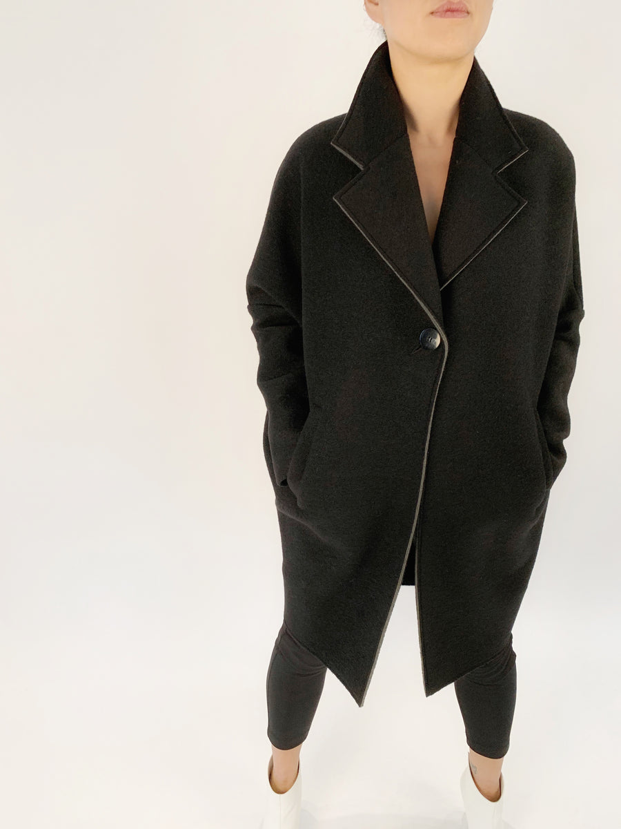 Neoprene trench hotsell coat