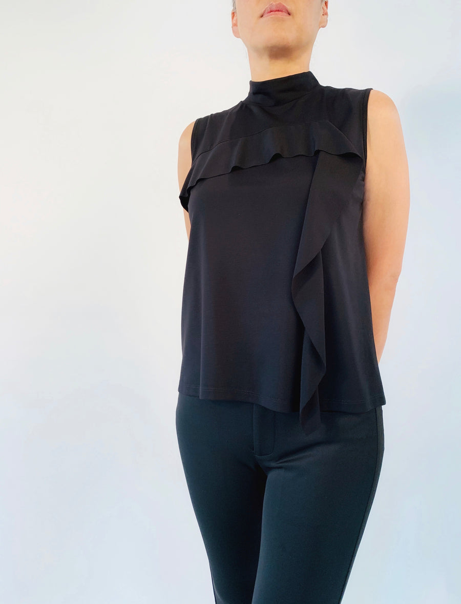 Cascade Top in Black - PERIPHERY