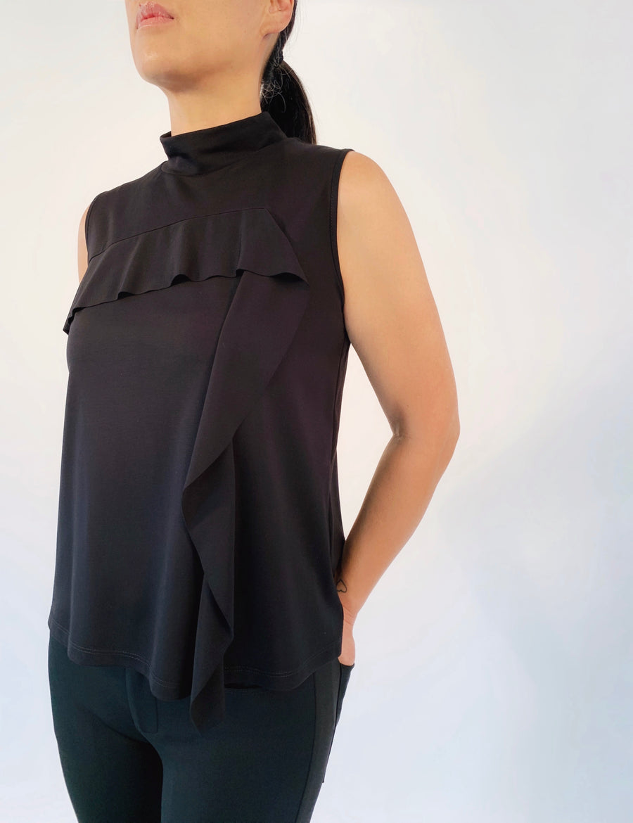 Cascade Top in Black - PERIPHERY