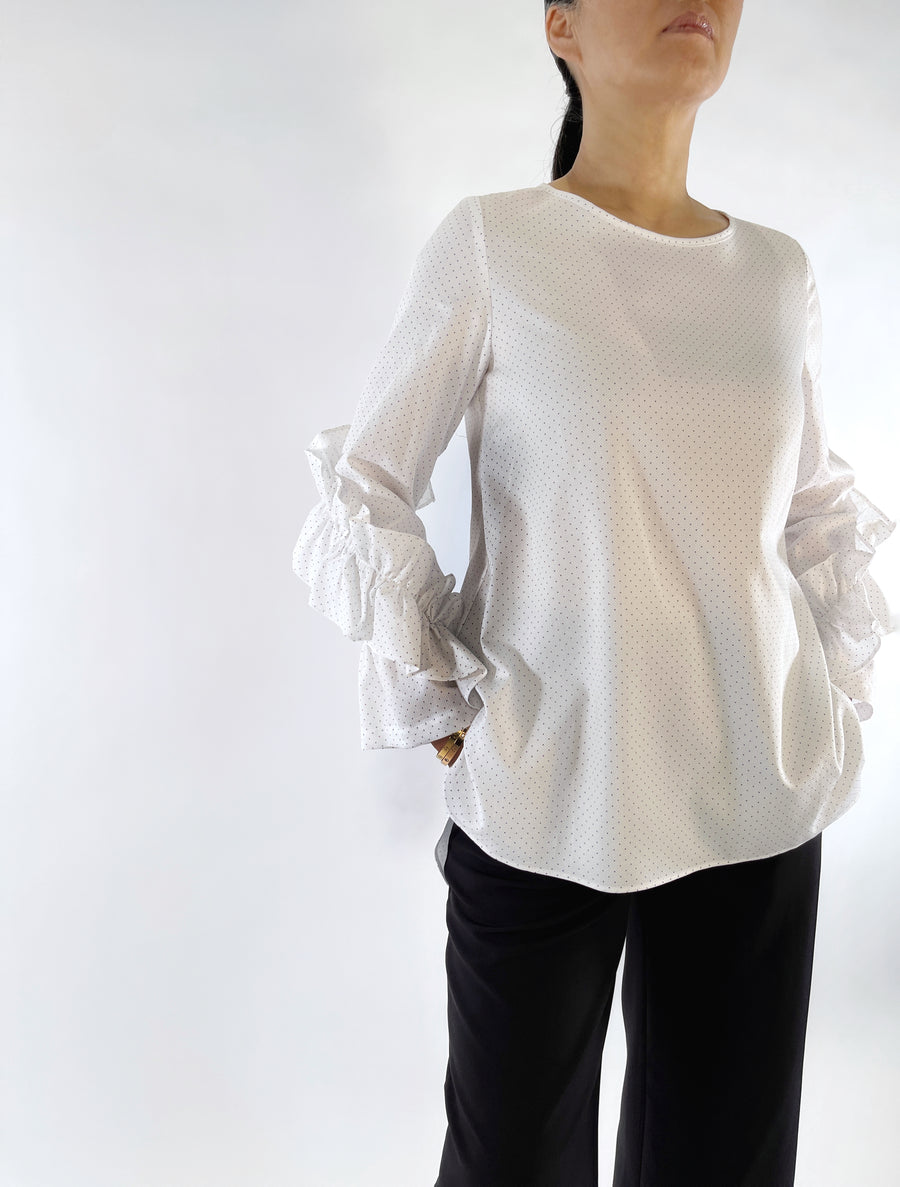 Ruffle Sleeve Blouse - PERIPHERY