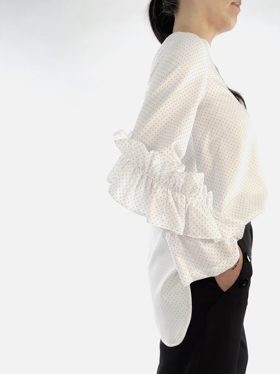 Ruffle Sleeve Blouse - PERIPHERY