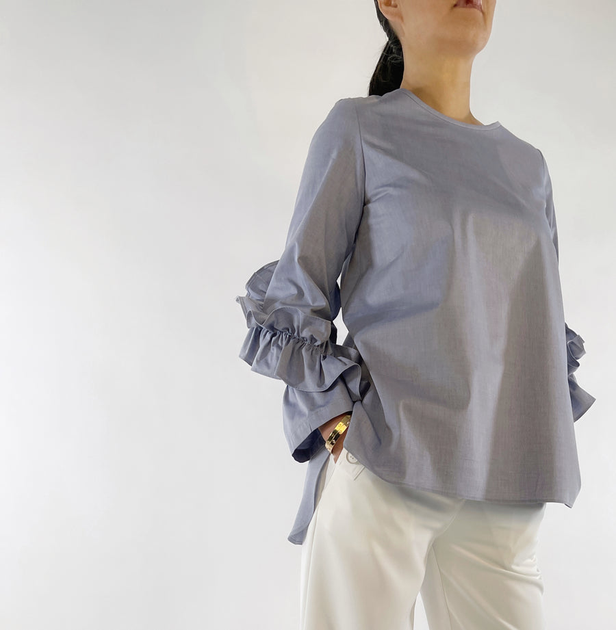 Ruffle Sleeve Blouse - PERIPHERY