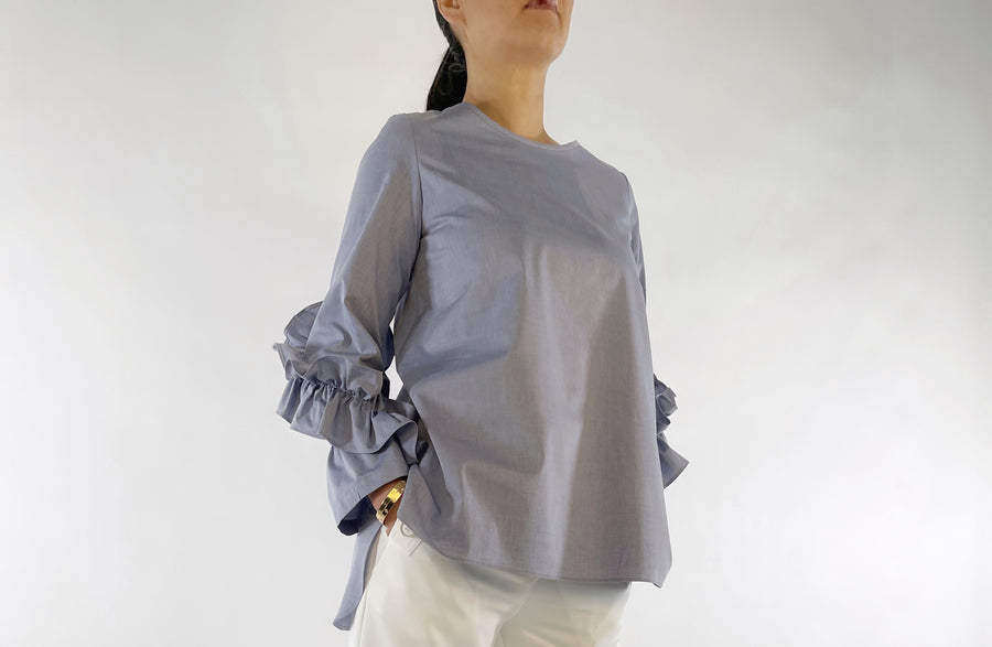 Ruffle Sleeve Blouse - PERIPHERY