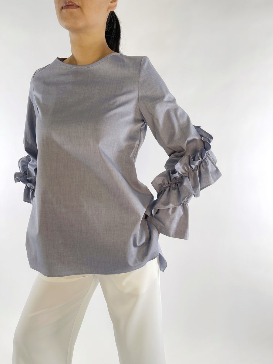 Ruffle Sleeve Blouse - PERIPHERY