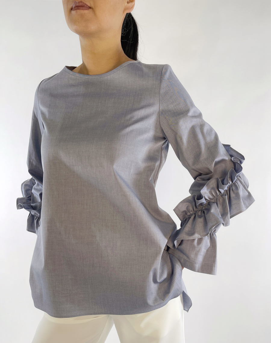 Ruffle Sleeve Blouse - PERIPHERY