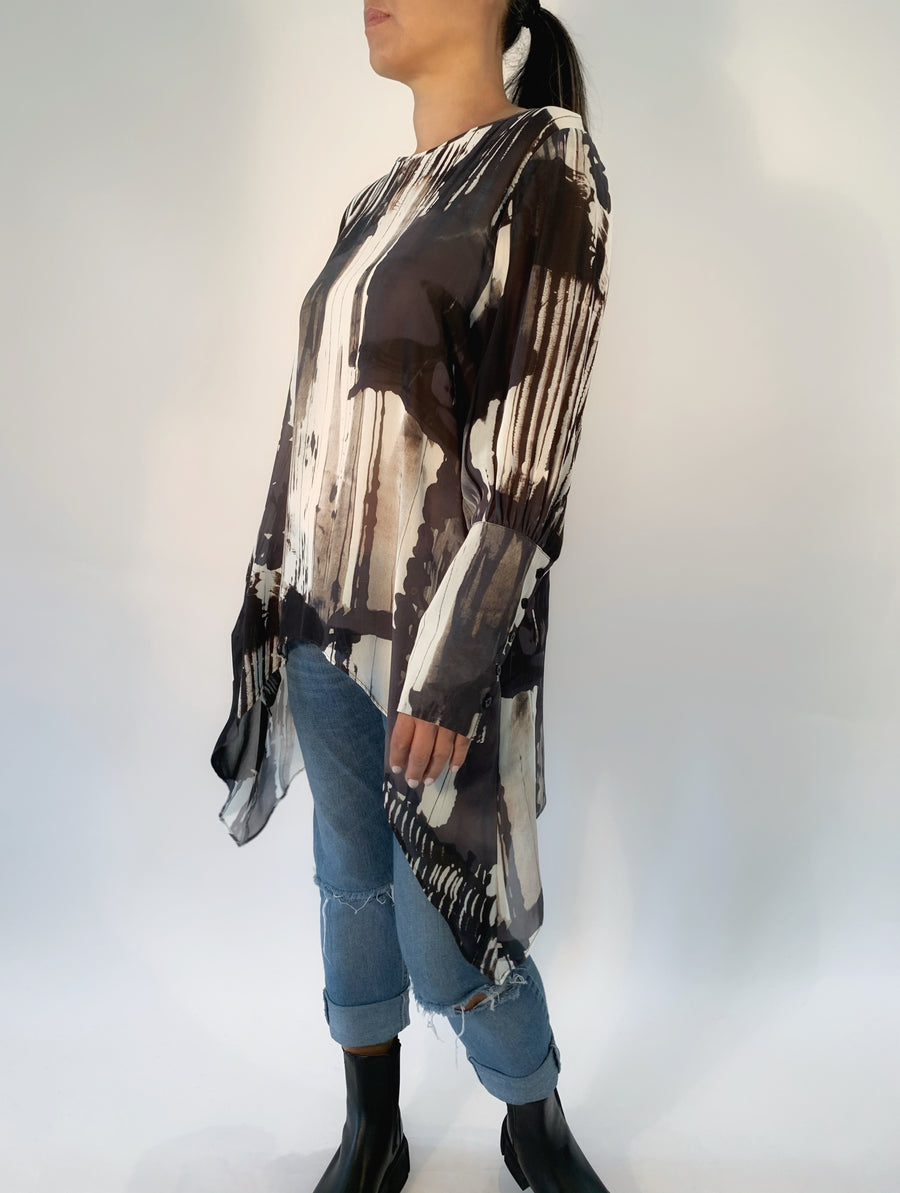 Big Cuff Tunic in Photo Mix - PERIPHERY