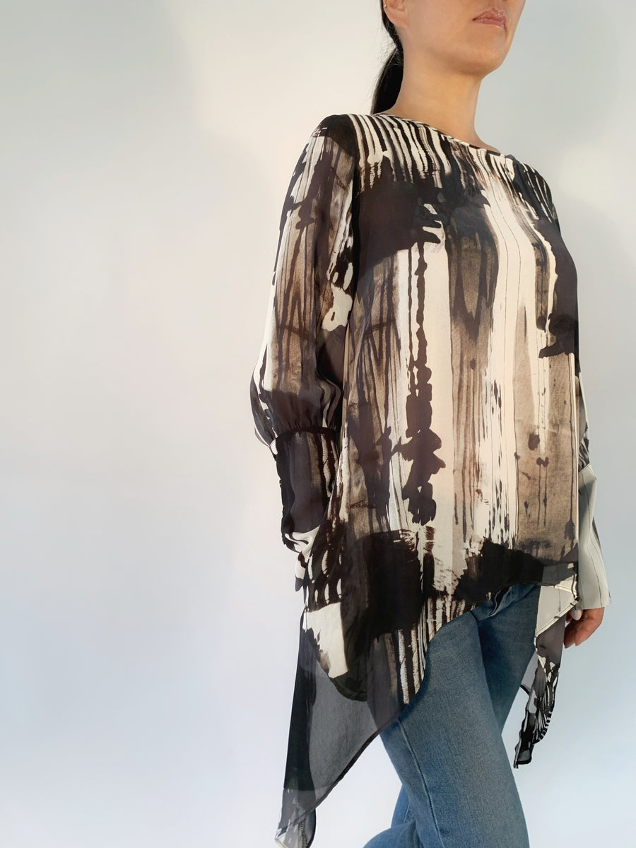 Big Cuff Tunic in Photo Mix - PERIPHERY